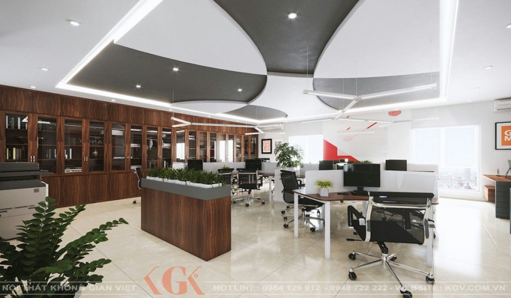 Thiết kế nội thất văn phòng Hanco Long Biên