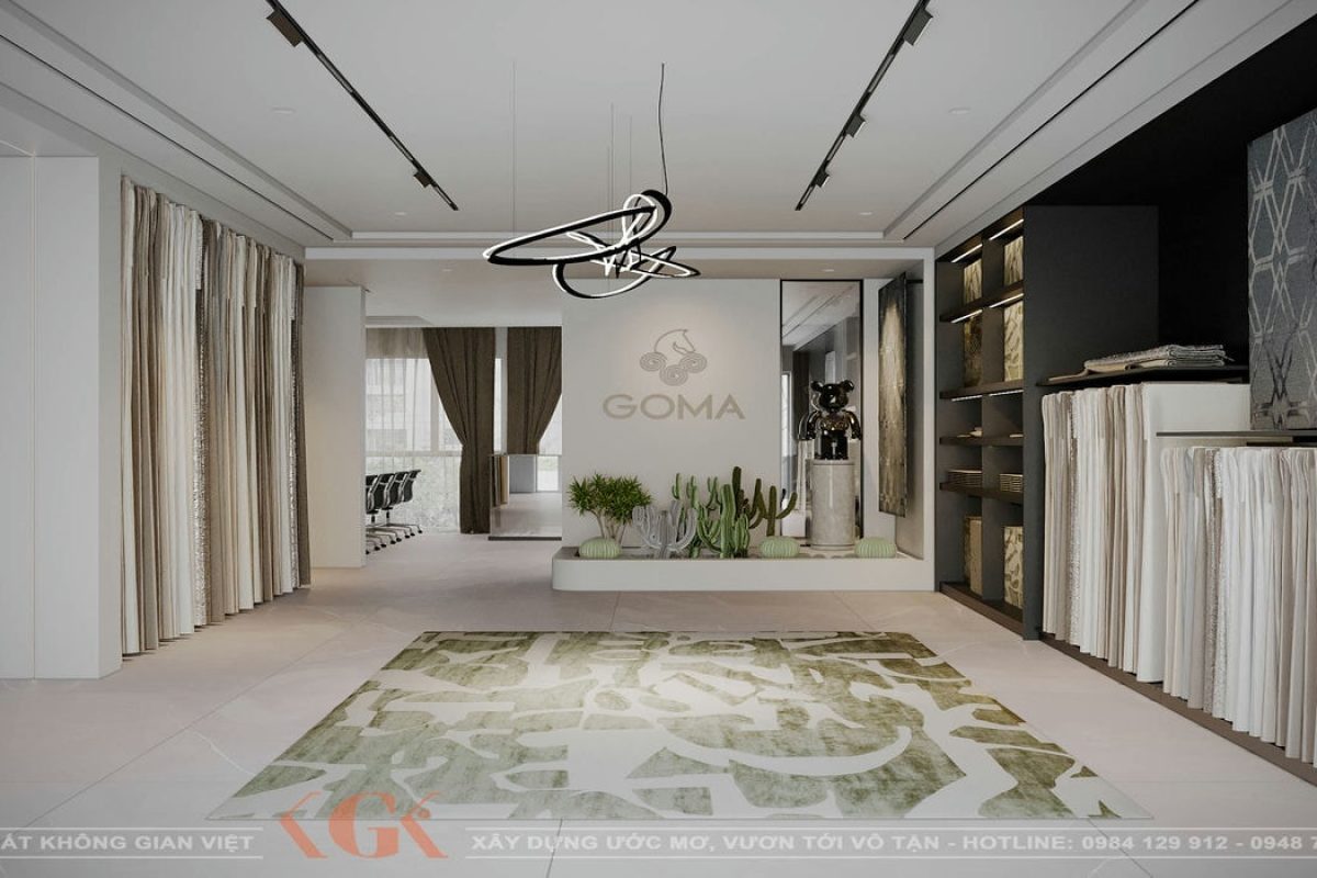 Thiết kế nội thất văn phòng thảm Goma – Chị Hoà