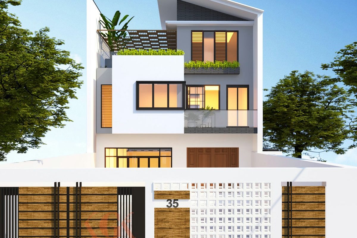 Thiết kế ngoại thất biệt thự Quảng Ninh – Bác Thân