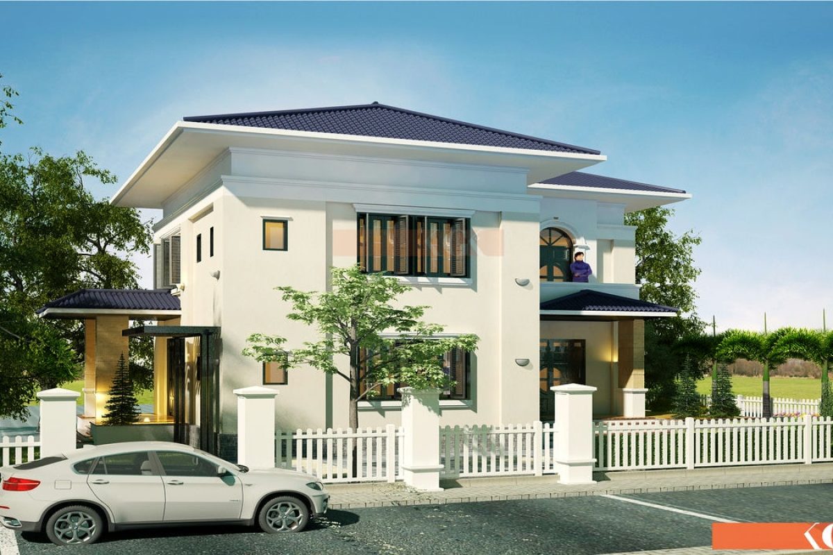 Thiết kế ngoại thất biệt thự Quốc Oai – Anh Hải