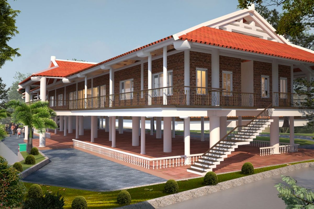 Thiết kế ngoại thất nhà sàn tại Hoà Bình