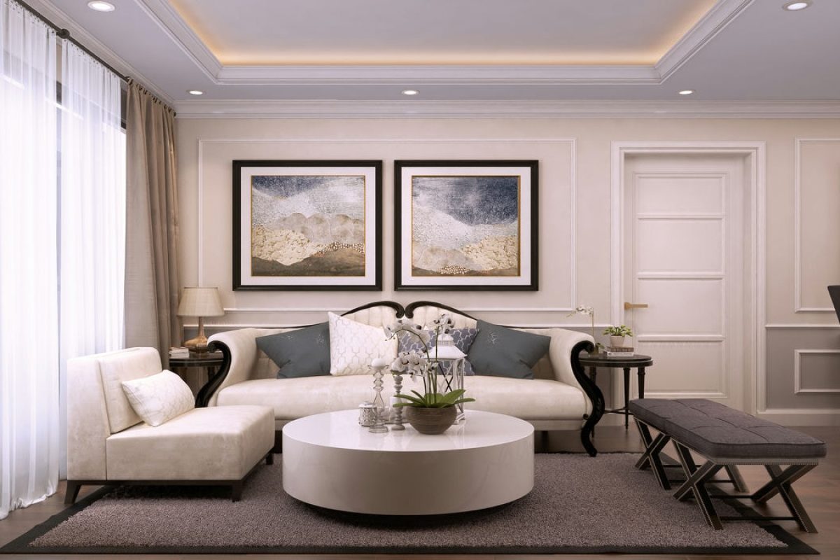 Thiết kế nội thất chung cư Tân Cổ Điển Sunshine G1, G2