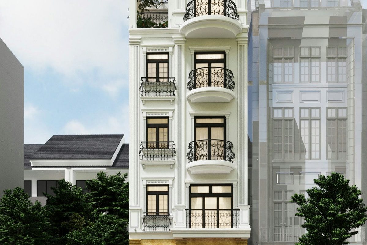 Thiết kế ngoại thất nhà lô phố Hải Phòng – Anh Quân